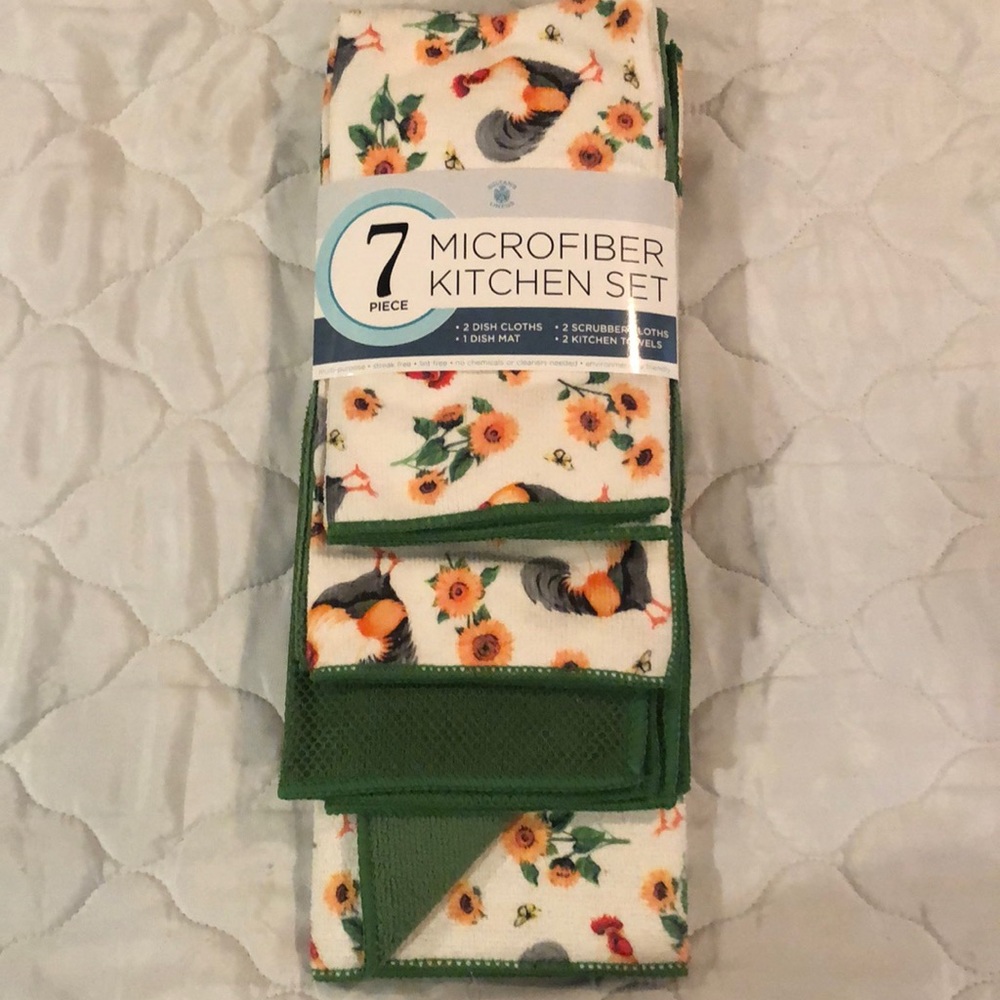7 pc Microfiber Kitchen Set